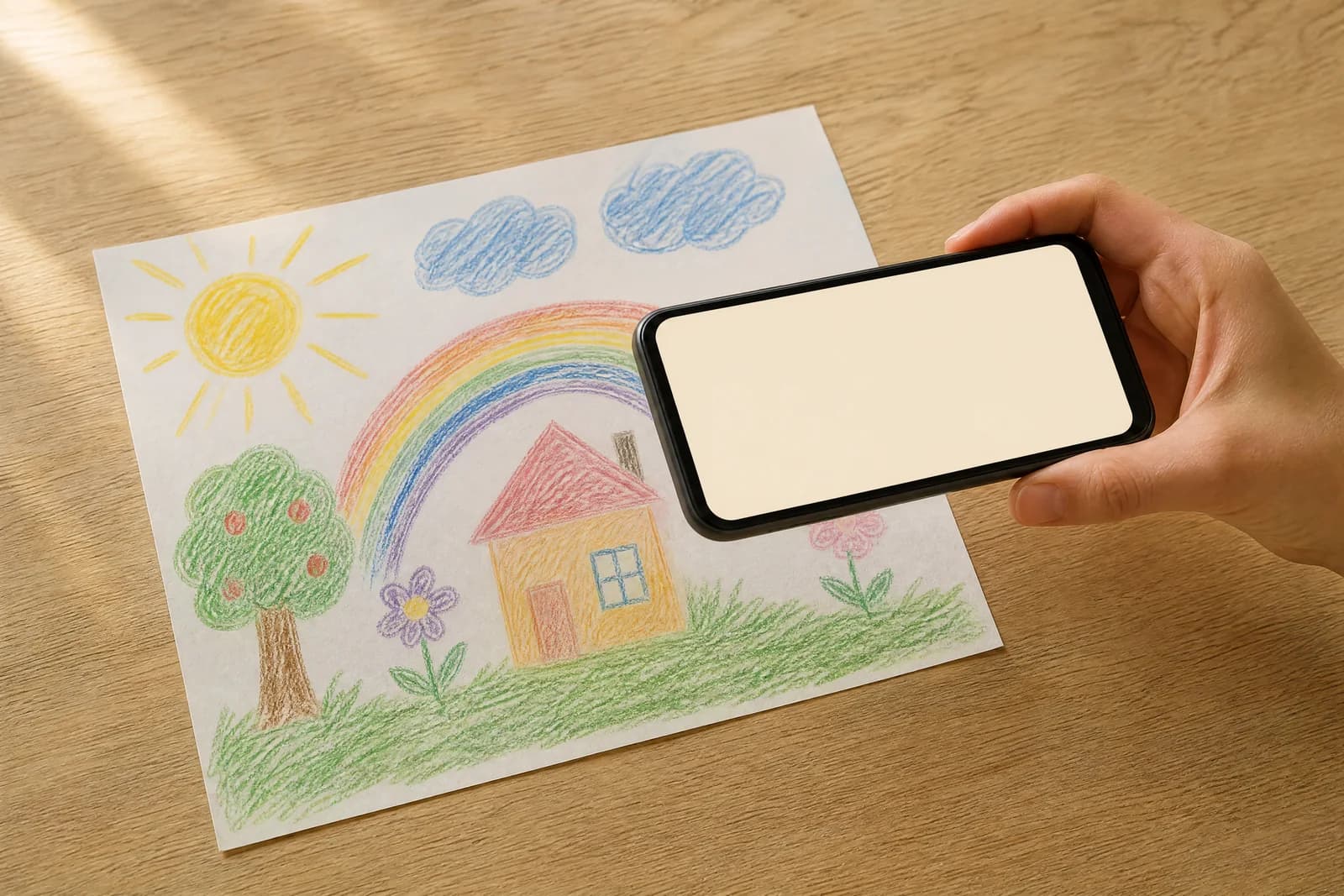 Photograph the drawing